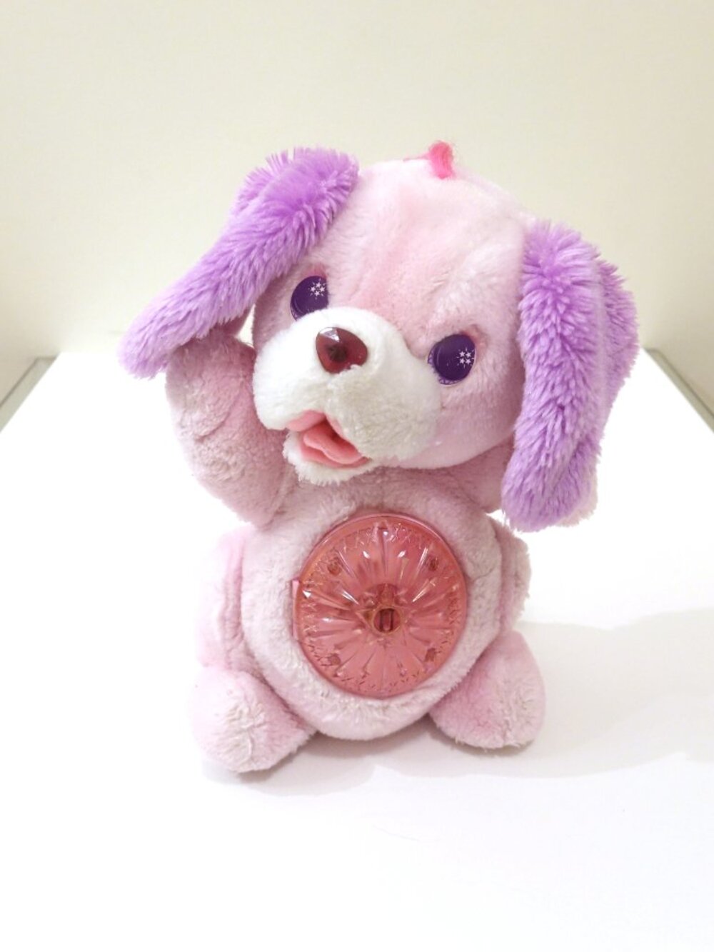 Vintage 1994 Kenner Secret Keepins Sweetheart Pups Plush Pink Dog Without Key